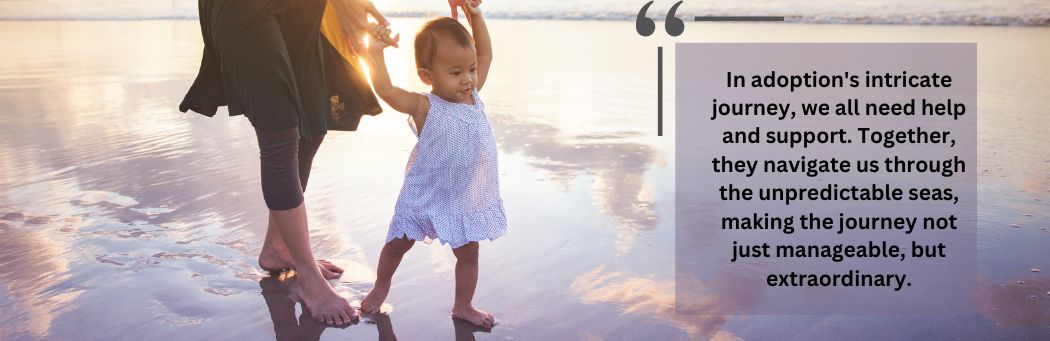 Mother and toddler girl walking on beach after adoption, Adoption Home Studies of Colorado